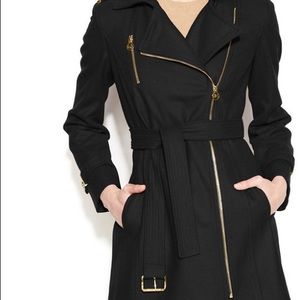 Michael Kors Black Wool Coat